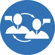  Icon two people talking