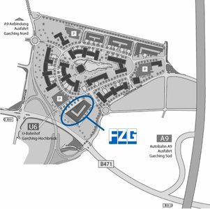 Map Campus Garching-Hochbrück TU Munich - Location FZG