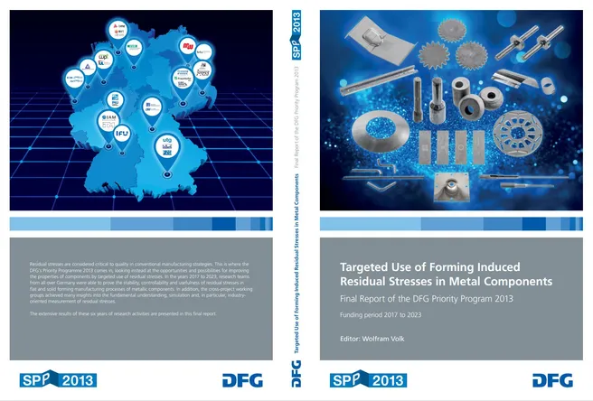 Entwurf des Buchumschlags des Abschlussberichts im DFG Design