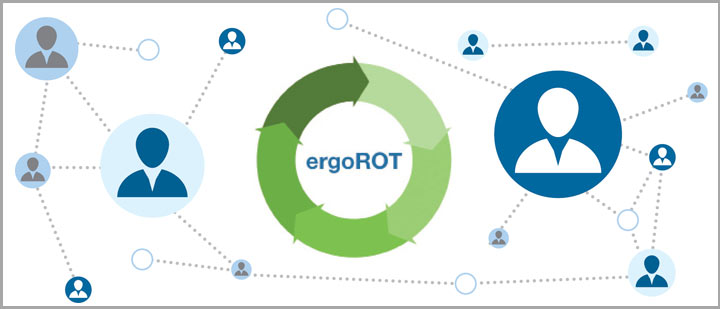 Logo ErgoJobRotation und schematische Darstellung
