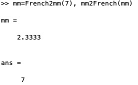 mm2French(mm)