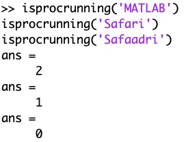 isprocrunning(appname)